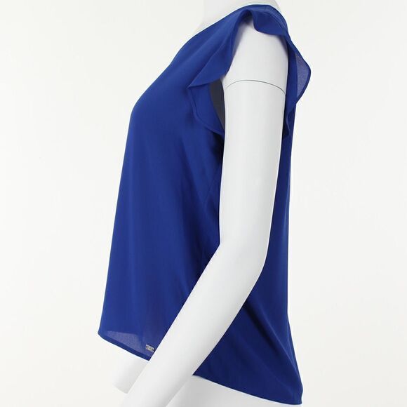 Calvin Klein Petite Ruffled Top - Picture 3 of 5